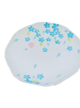 盘陶瓷饭碗釉下彩米饭碗濑户烧