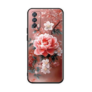 luckrider适用于realmeV15 5G手机壳oppoReaimeV15。外壳真我v155g硅胶RMX3092防摔5G花朵RalmeV15仙女rmx309