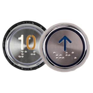 西继迅达电梯按钮 PB28Y311 不锈钢圆形按钮 PB29JY0001 电梯配件