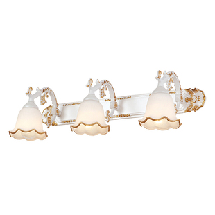 镜前灯led卫生间浴室镜柜欧式轻奢梳妆台化妆厕所洗脸盆具免打孔