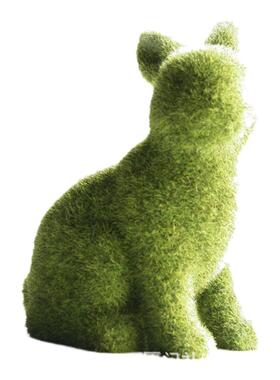 复活节树脂仿真植绒兔子家居花园