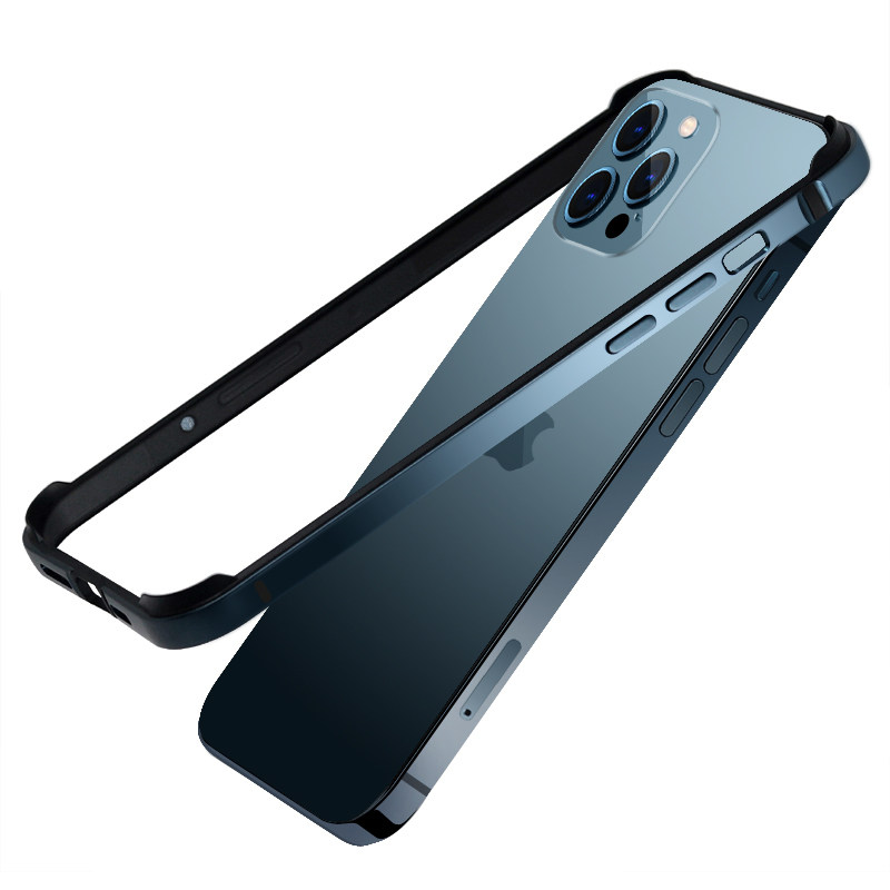 适用于苹果iphone12边框壳海蓝色