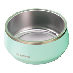 Pawaii怡爪中大型犬304双层不锈钢狗碗防打翻饭碗护颈水碗食盆