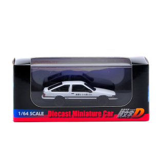 TIME头文字D 1:64 AE86黑盖车模 豆腐店 合金仿真汽车模型 收藏