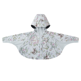 嫚熙儿童斗篷宝宝外出轻薄连帽外套防晒衣服婴儿男女孩透气凉感夏