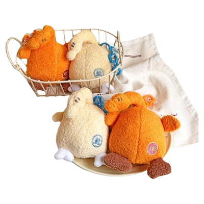 南京博物馆文创南京美食盐水鸭烤鸭毛绒包挂玩偶可爱纪念品礼物