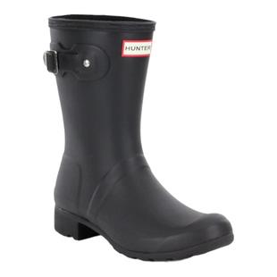Hunter女鞋中筒雨靴粗跟时尚雨季鞋防水时尚一脚蹬正品4740292