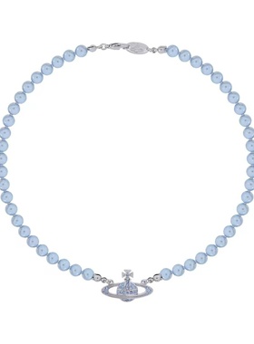 Misa official｜蓝色珍珠土星项链手链显白不撞款气质小众choker