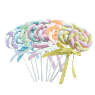 仿真棉花棒棒糖圆假蛋糕甜品台摆件橱窗装饰模型影楼婚纱拍摄道具