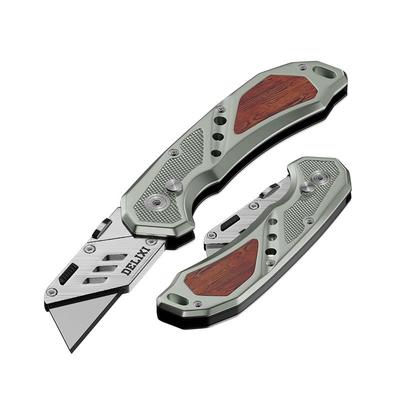 德力西不锈钢美工刀壁纸刀耐用