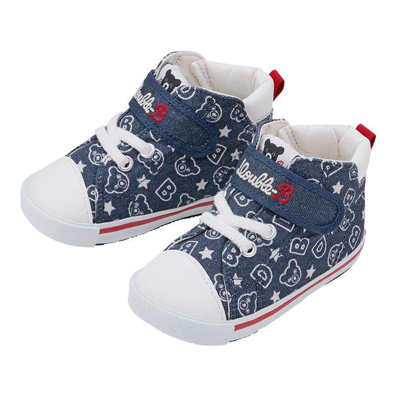 MIKIHOUSE旗舰店日本制宝宝学步鞋男女进口婴儿防滑新品Double_B