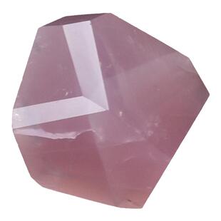 如鸿天然粉水晶把玩件镇纸石头摆件桃花矿石原石桌面宝石女孩礼物