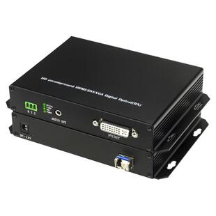 阿卡斯 2K高清DVI光端机音视频KVM光纤收发器高清无损非压缩实时传输DVI光纤延长器带USB键盘鼠标信号传输器