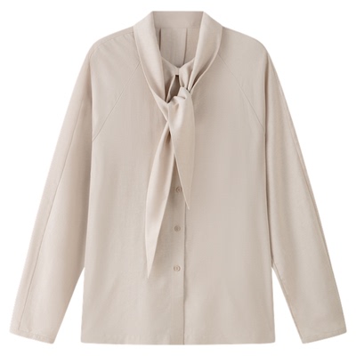 RUISHI莱赛尔面料设计感长袖衬衫