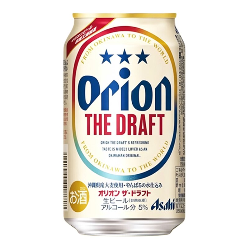 26年4月产朝日ORION冲绳猎户座高端啤酒日本进口生啤大麦THEDRAFT