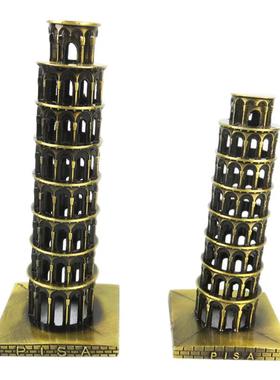 欧式意大利比萨斜塔模型摆件包邮