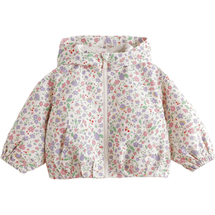 马克珍妮[清新碎花]女童花苞连帽外套 宝宝夹克2026年春装551581