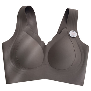 秋冬固定杯轻提衣光面无痕背心式文胸内衣亲肤暖感软支撑隐形2362