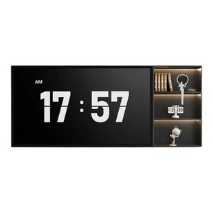 格栅灯带电视壁龛嵌入式不锈钢金属收纳柜客厅成品内嵌式背景墙