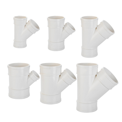 pvc排水管45度下缩斜三通110y型