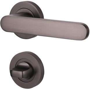 隐形门锁室内单面锁背景墙隐藏门暗藏卧室家用黑色把手锁具手柄