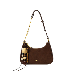 南风Chio2nd 磨砂真皮枫色香榭腋下包包女秋冬女生礼物单肩斜挎包