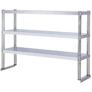 不锈钢台上立架三两层厨房桌面货架收纳架奶茶店置物架操作台架子