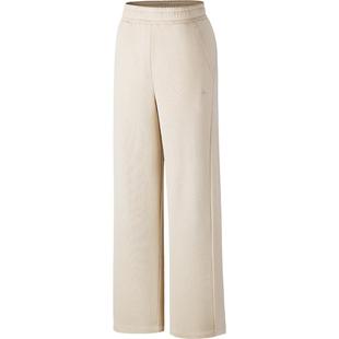 安踏自由裤丨窄版弯刀裤加绒香蕉裤女士冬季直筒阔腿裤运动裤卫裤