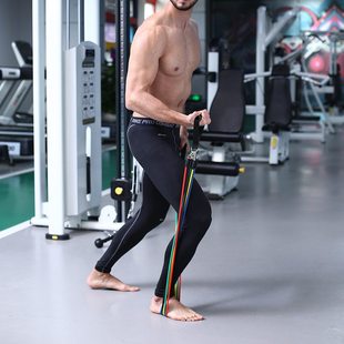 wish狗勾批发乳胶管健身套装 拉力器腹肌用品训练器仰卧起坐拉力器