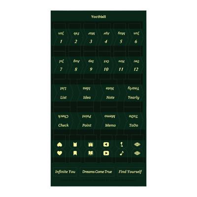 手帐YouthWill皮质索引贴