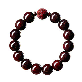 庆祥泰天然印度小叶紫檀金星手串男士官方旗舰店高端老料貔貅手链