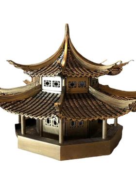 会所金属仿古风建筑雕塑艺术品