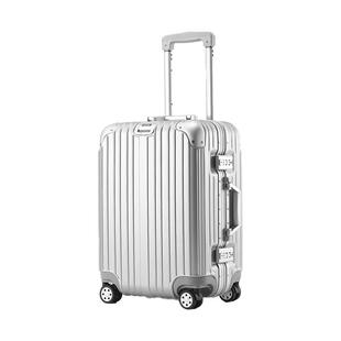 Lplus+德国拜耳PC+ABS材质拉杆箱轻便登机铝框旅行箱结实耐用