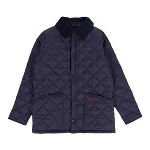 现货 英国barbour绗缝菱格棉服儿童大童夹棉内胆棉衣外套夹克女