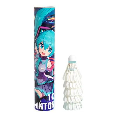 WCC 初音未来正版联名羽毛球专业耐打稳定训练室外鹅毛球10只装