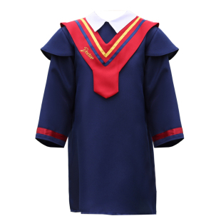 儿童博士服毕业季演出拍照礼服套装幼儿园儿童学士服帽子