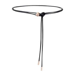 腰带配毛衣连衣裙装饰女衬衫西装新款细皮绳收紧可调节长短款软链