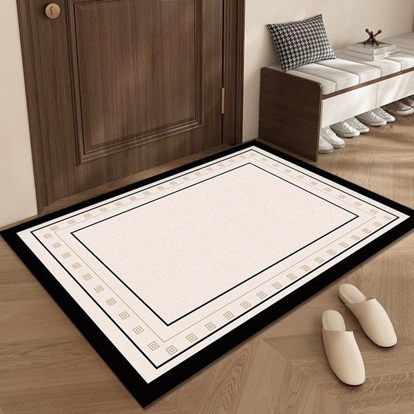 入户门皮革地垫家用地毯速浴室防滑垫吸水卫生间轻奢子现代干垫