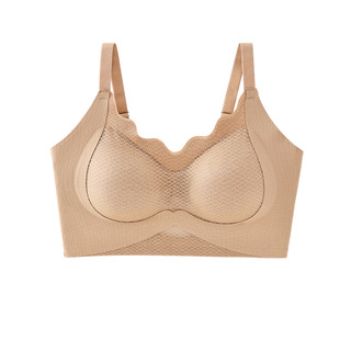 无痕内衣女薄款大胸显小Bra 聚拢收副乳防下垂美背无钢圈裸感文胸