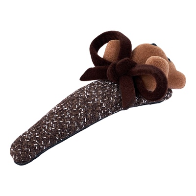 阿吉豆发夹简约小熊前额刘海边夹