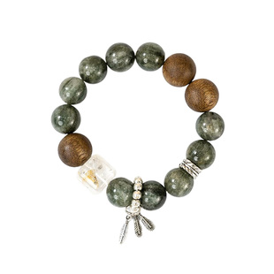 【招贵吸金】护身清障奇楠沉香绿发晶手串范李李白水晶手链饰品