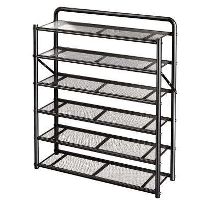鞋架可折叠免安装多层简易家用门口鞋柜鞋子收纳神器阳台卧室金属