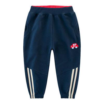 品牌折扣童装纯棉小毛圈运动长裤