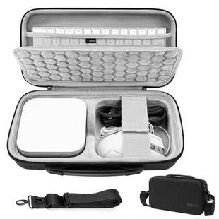 极客悦耳适用Mac Mini M4/M4 Pro收纳包迷你主机键盘鼠标硬壳盒