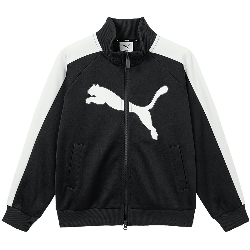 【渠道】PUMA彪马童装新款儿童针织便服休闲立领T7条纹运动外套
