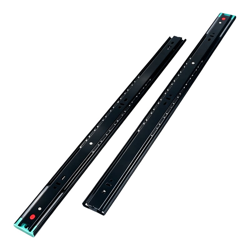重型阻尼三节滑轨800mm/1米加长抽屉导轨 榻榻米床箱缓冲静音滑道