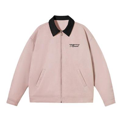 PSO Brand男装女装麂皮绒加厚夹克外套女款上衣秋季休闲情侣装潮