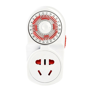 爬虫灯架灯具uvb灯饲养箱盒电源开关24小时机械式定时器 定时插座