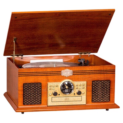 复古黑胶CD一体唱片机蓝牙音响