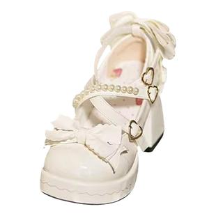 魔女之夜 原创高跟鞋日系百搭学生可爱lolita优雅风甜美圆头女鞋